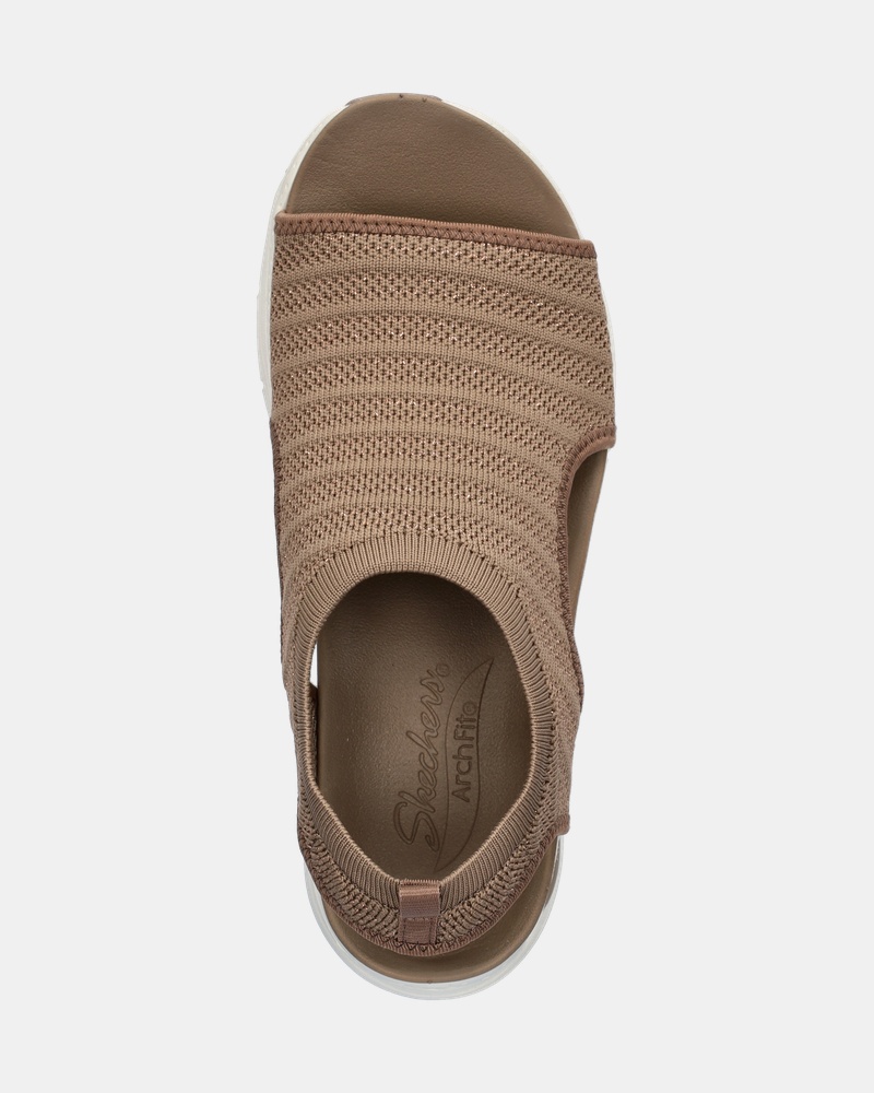 Skechers Arch Fit Darling Days - Sandalen - Taupe
