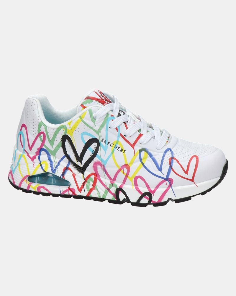 Skechers Uno Spread The Love - Lage sneakers - Wit
