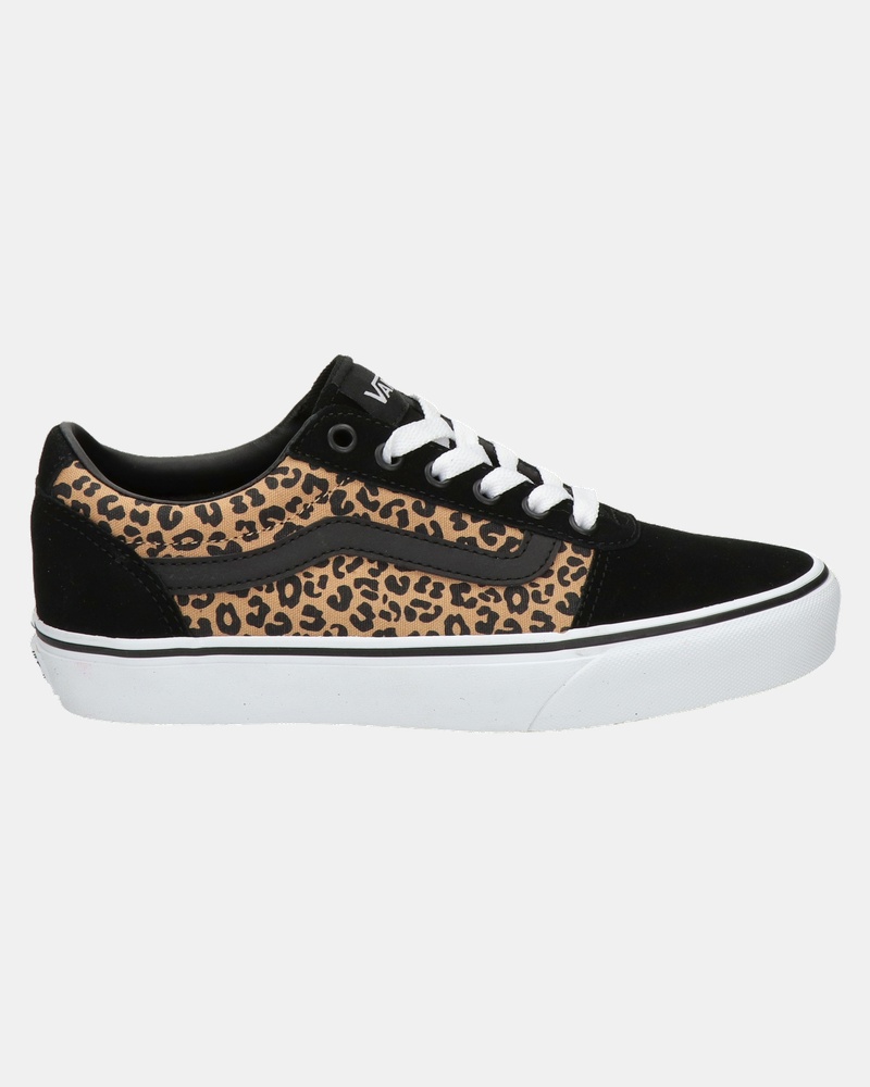 Vans Ward Cheetah - Lage sneakers - Zwart