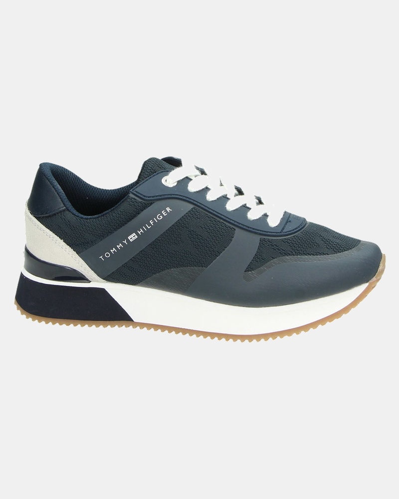 Tommy Hilfiger Sport Jacquard City - Lage sneakers - Blauw