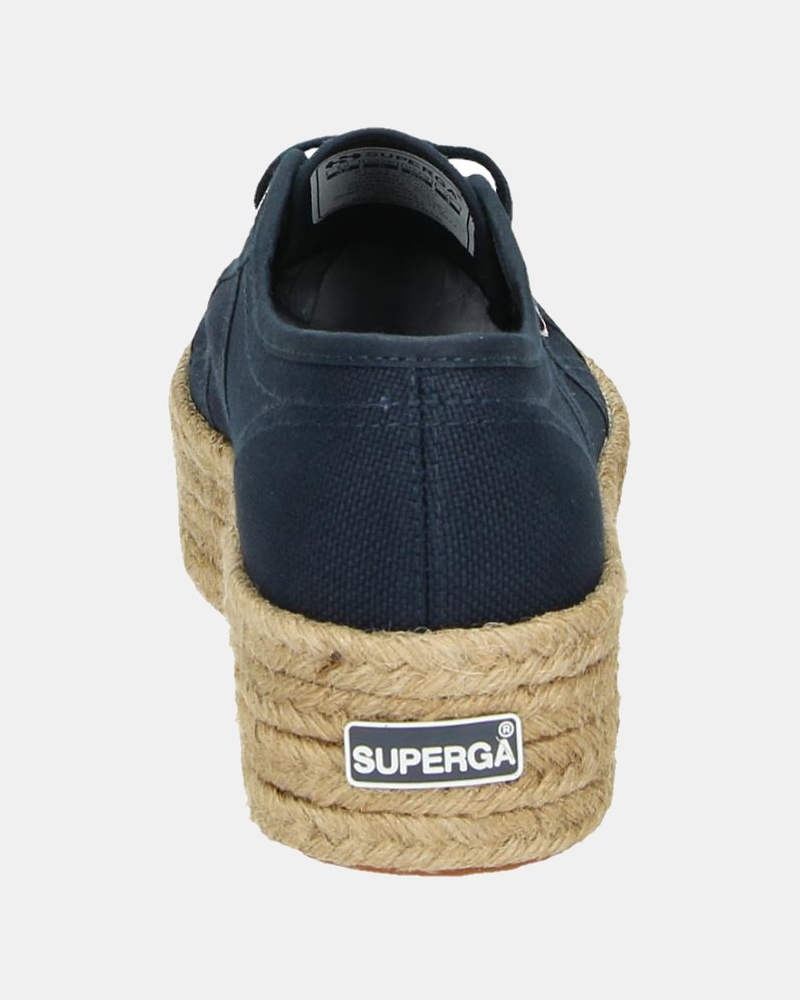 Superga Cotropew platform - Platform sneakers - Blauw