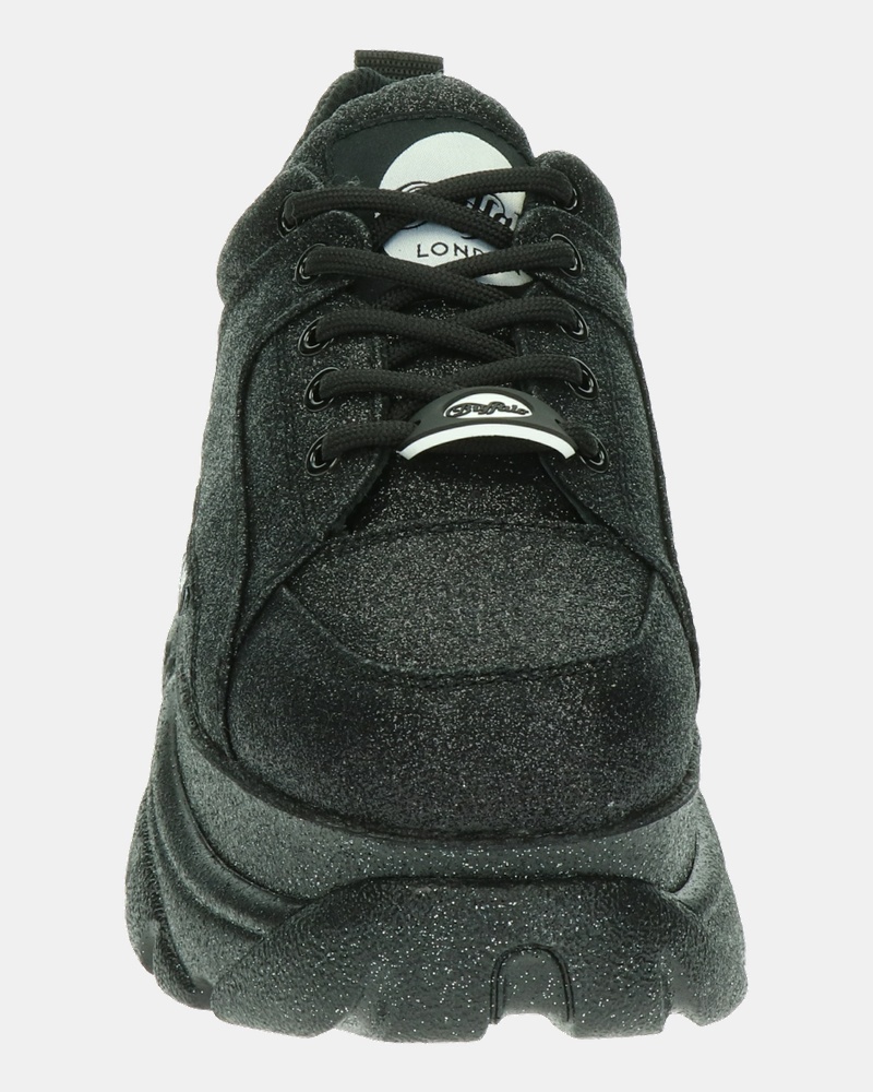 Buffalo Londen Black Glitter - Dad Sneakers - Zwart