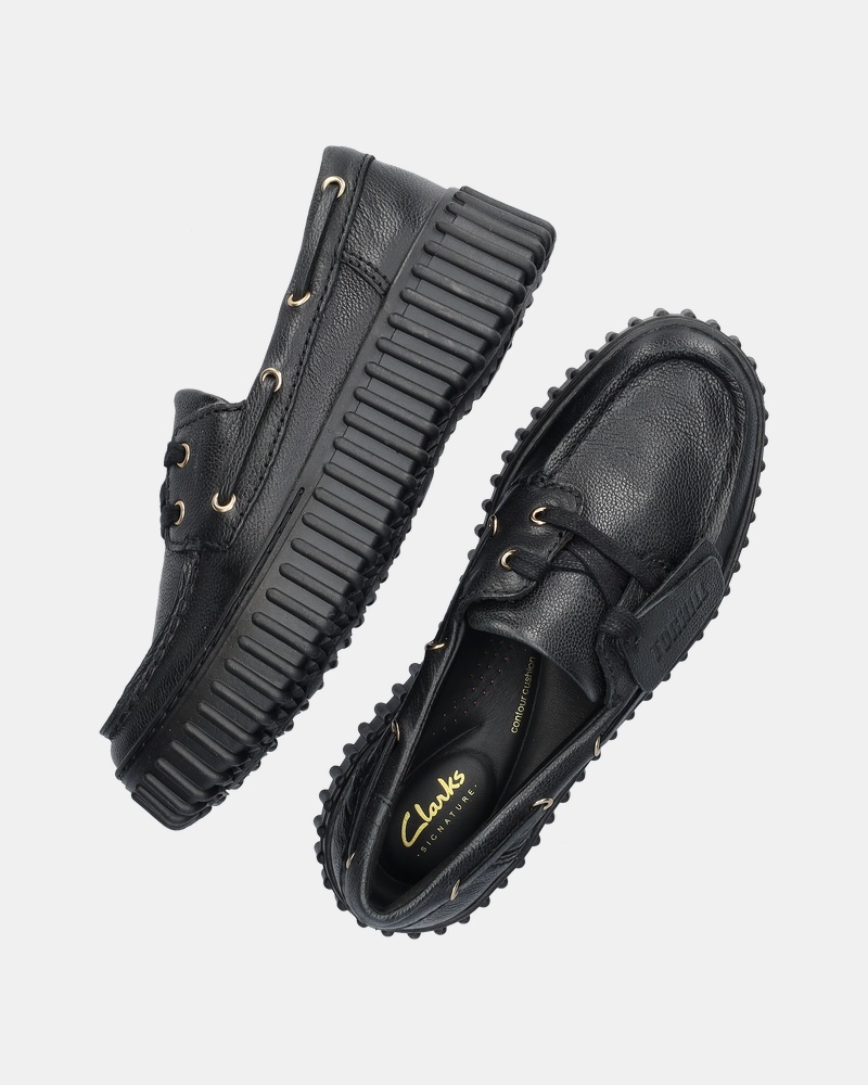 Clarks Torhill Boat - Mocassins & loafers - Zwart