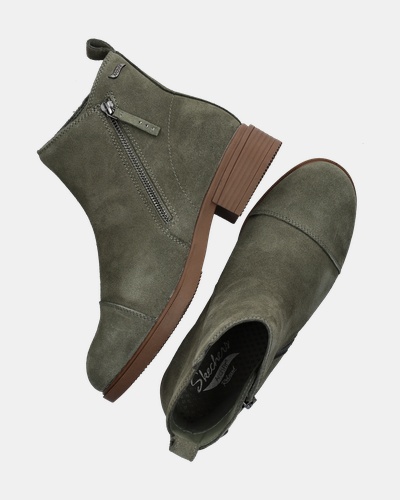 Skechers Tenley - Enkellaarsjes - Groen