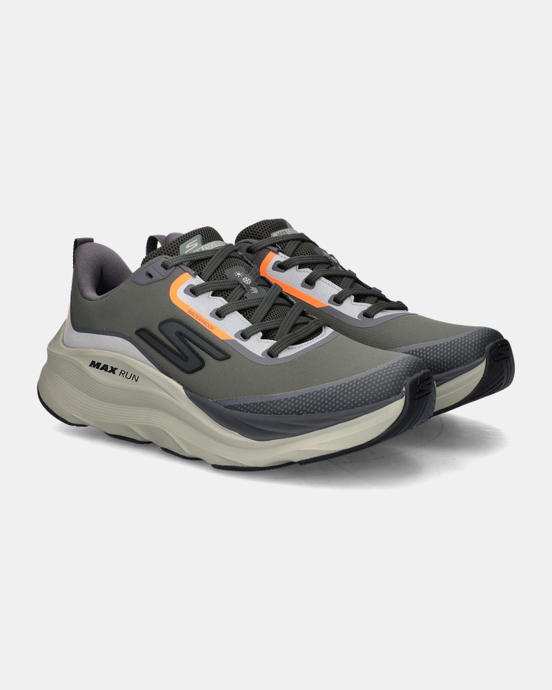 Skechers Max Cushioning Max Run Vorteza - Lage sneakers - Groen