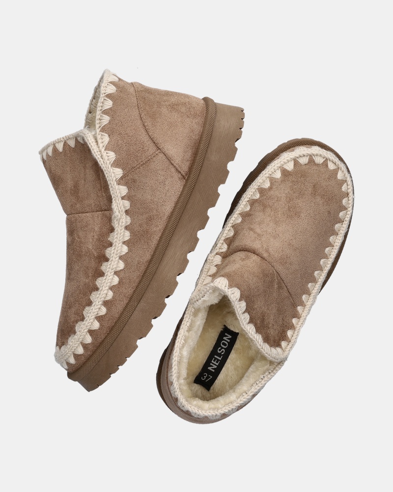 Nelson - Pantoffels - Taupe