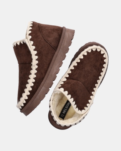 Nelson - Pantoffels - Bruin