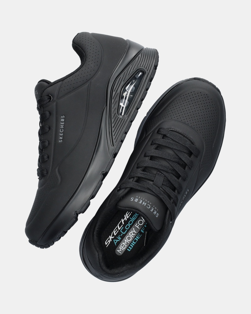 Skechers Uno Wide - Lage sneakers - Zwart