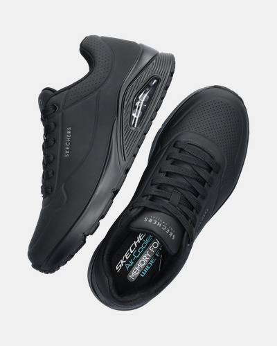 Skechers Uno Wide - Lage sneakers - Zwart