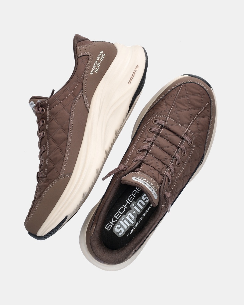 Skechers Hands Free Slip-Ins Contour - Lage sneakers - Bruin