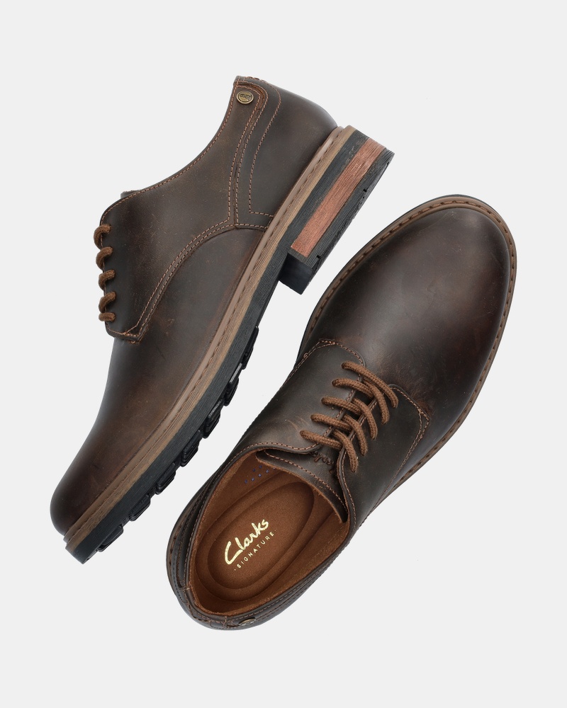 Clarks New Ford - Lage nette schoenen - Bruin