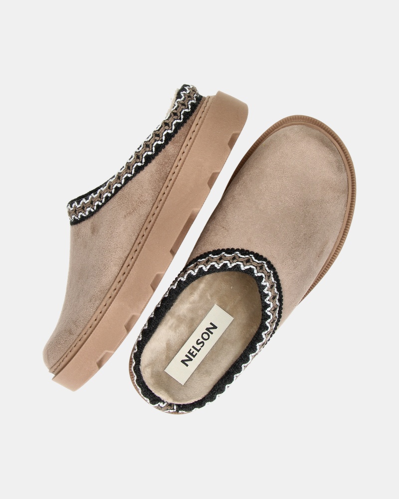 Nelson - Pantoffels - Taupe