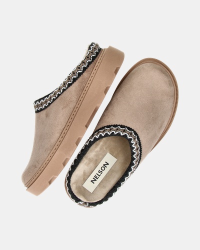 Nelson - Pantoffels - Taupe