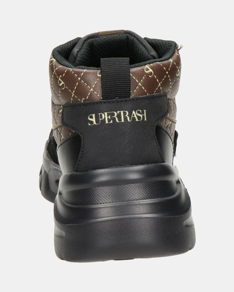 Supertrash Dyan - Hoge sneakers - Zwart