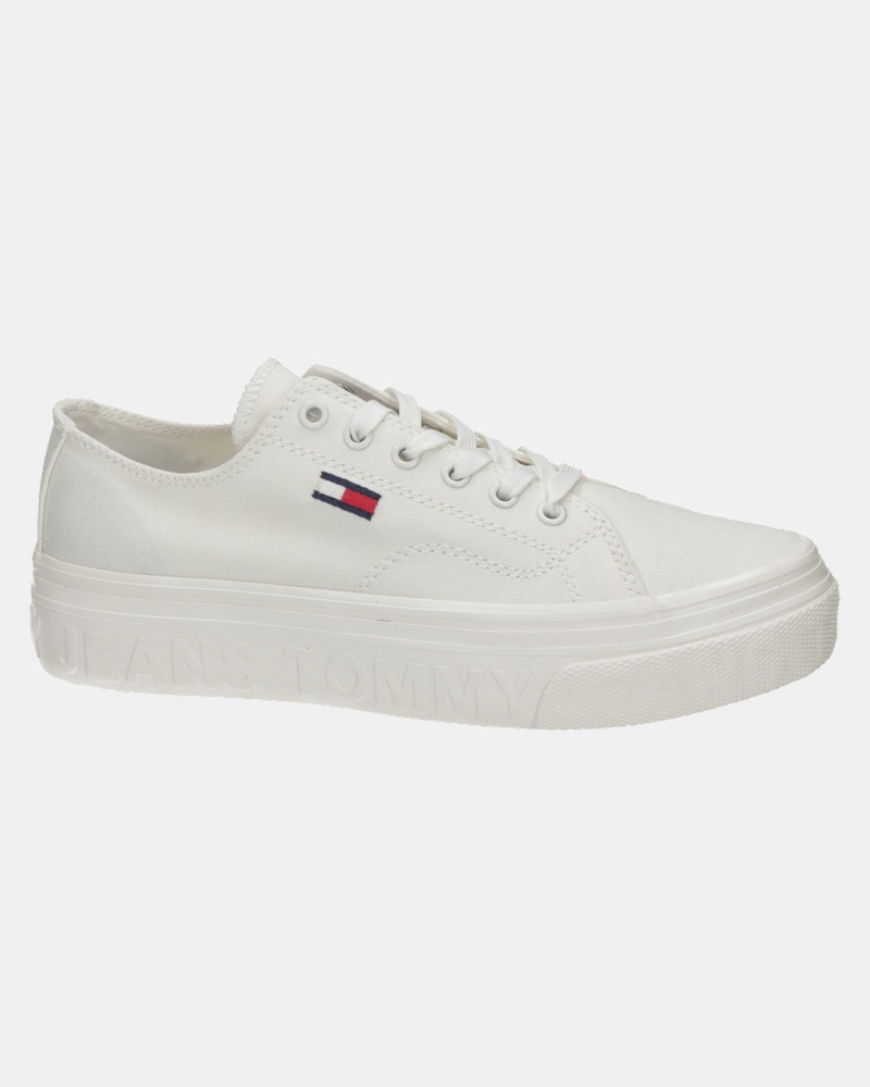 Tommy Jeans Platform - Lage sneakers - Wit