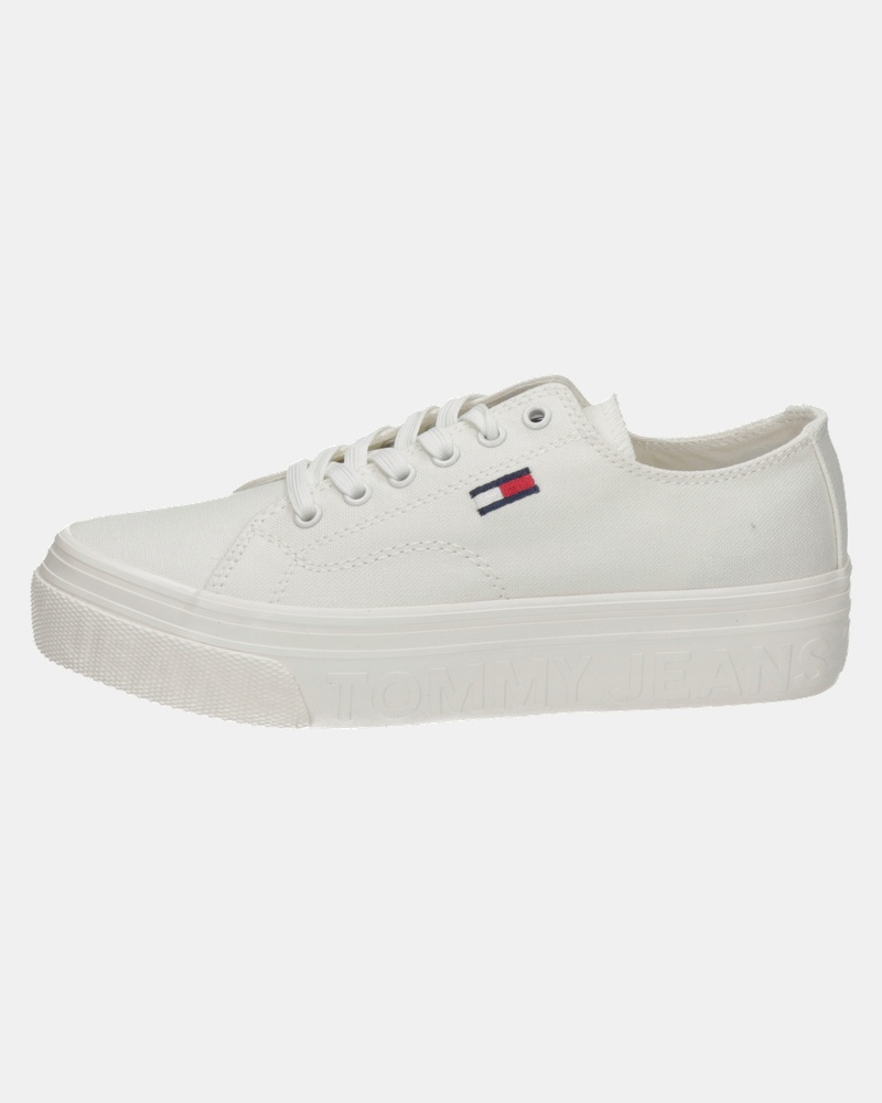Tommy Jeans Platform - Lage sneakers - Wit
