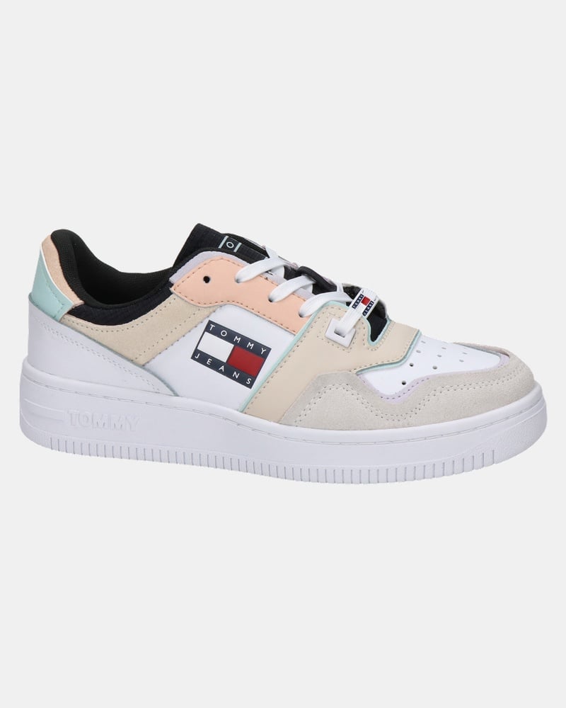 Tommy Jeans Decon Basket - Lage sneakers - Wit
