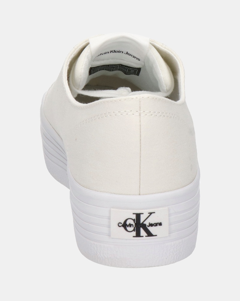 Calvin Klein Vulcanized Flatform - Lage sneakers - Wit