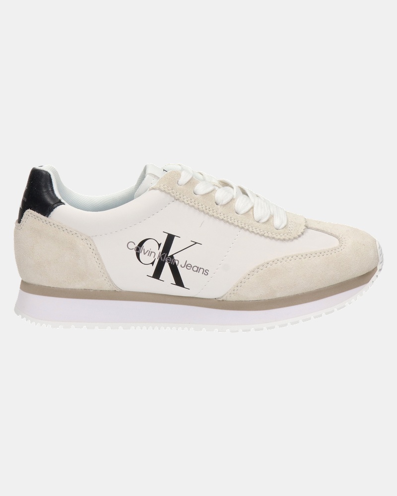 Calvin Klein Retro Runner 1 - Lage sneakers - Wit