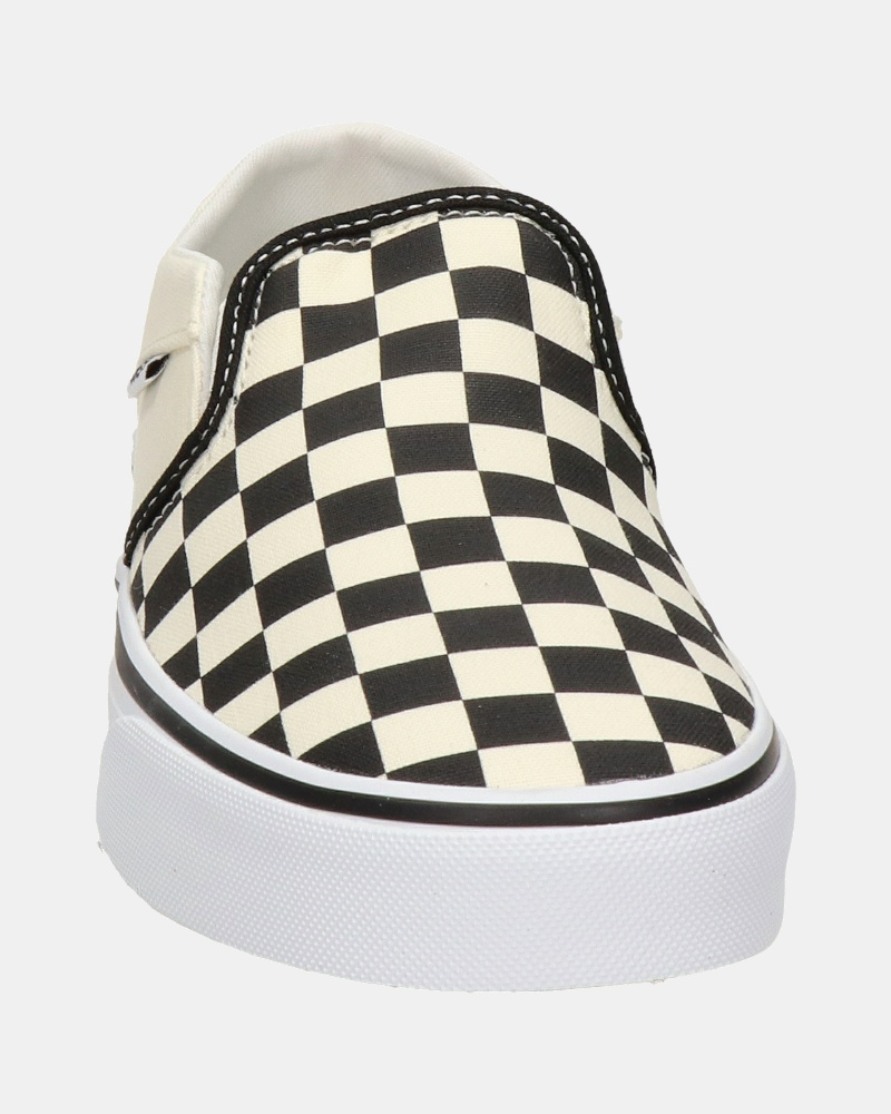 Vans Asher Checkerboard - Mocassins & loafers - Zwart