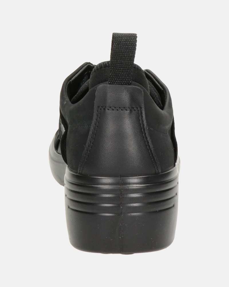 Ecco Soft 7 Wedge - Lage sneakers - Zwart